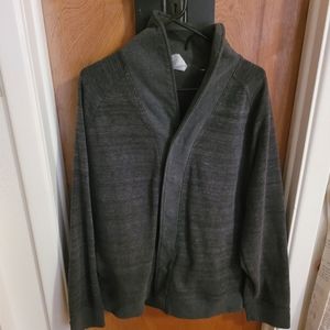 Grey water-resistant winter running/athletics jacket, 2XL